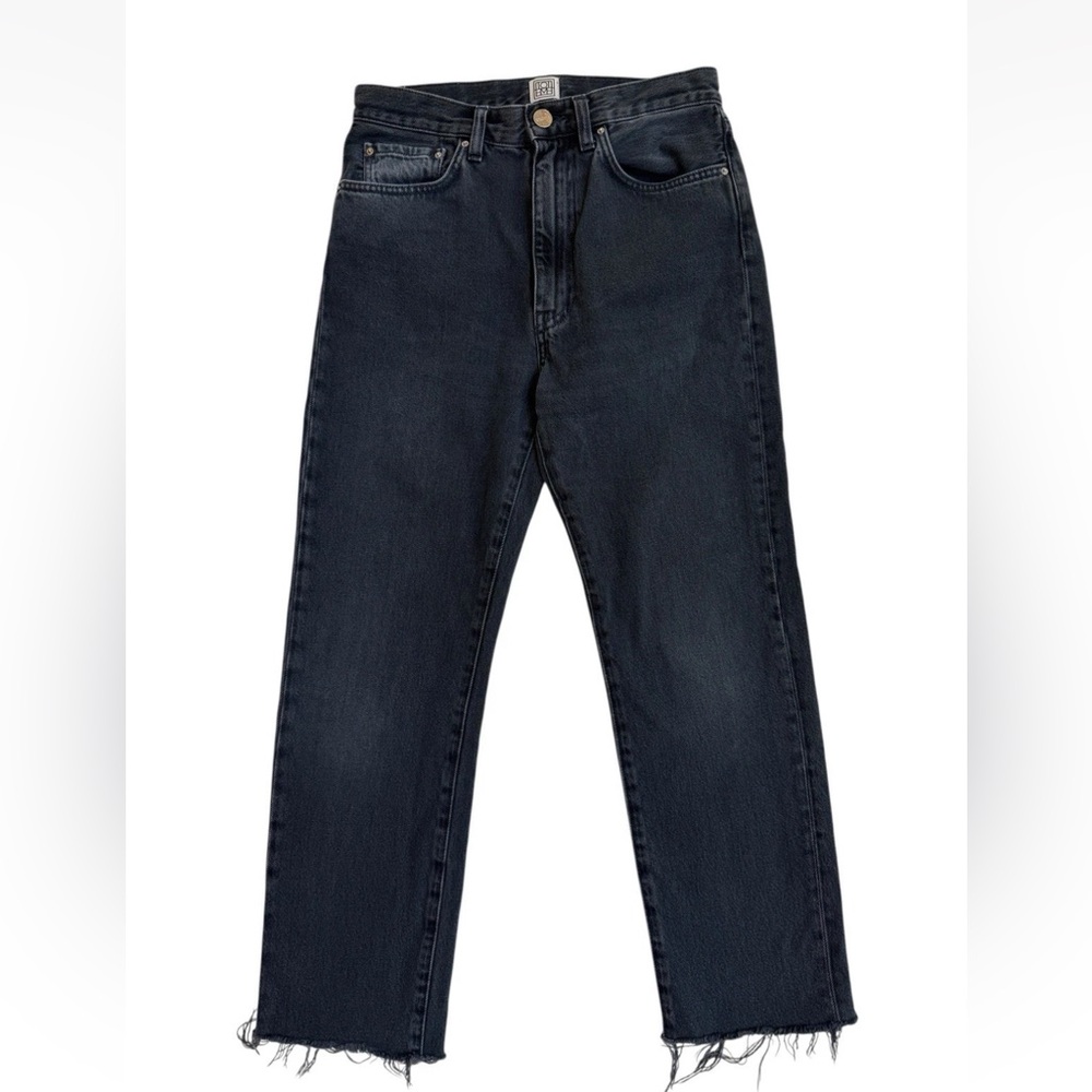 Toteme Ankle-Crop Raw-Hem Jeans Regular Fit Women’s Denim Jeans Sz 26